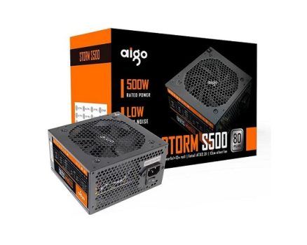Fonte Aigo Darkflash Storm S500, 500W, 80 Plus White, DF-STORM-S500