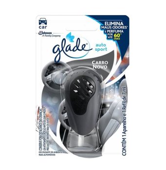 lade Desodorizador Auto Sport Aparelho + Refil Carro Novo 7ml