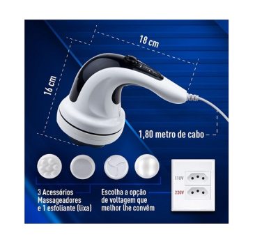 Massageador elétrico portátil muscular corporal, Orbit 220V, Relaxmedic