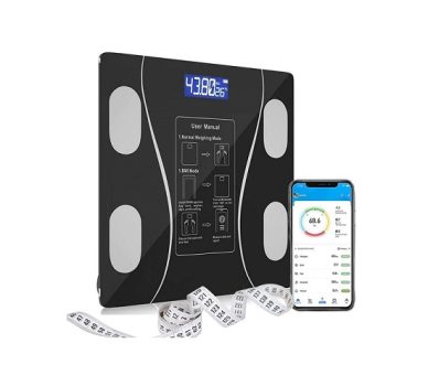 Balança Digital Bioimpedância Com Bluetooth Aplicativo Peso Analisador Corporal Gordura 180kg