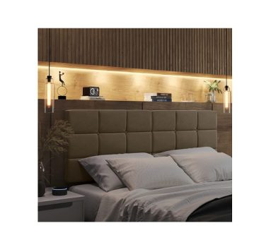 Cabeceira para cama box casal 1,40 Bia Cores (BEGE)
