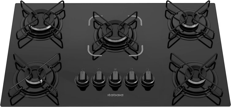 Cooktop Essencial 5 Bocas – Preto
