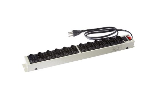 Filtro de Linha Power Line de 12 tomadas em Gabinete Metálico, Multicraft, PL12T