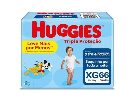 Fralda Huggies Tripla Proteção Xg – 66 Fraldas