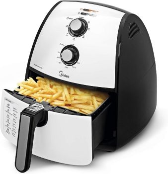 Fritadeira Airfryer Sem Óleo, 4L, Branco, 220V, Midea