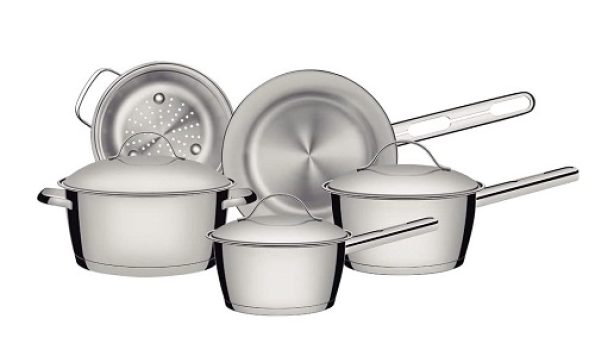 Jogo de Panelas com Fundo Triplo 5 Peças Tramontina Inox