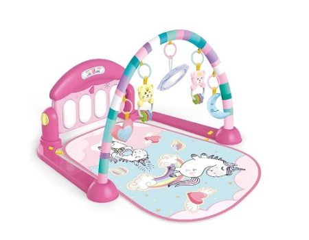 Tapete de Atividades com Play Piano Unicórnio Rosa Maxibaby
