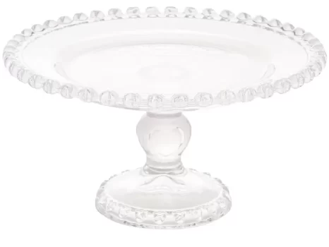 Prato Cristal Redondo de Servir Lyor Coração