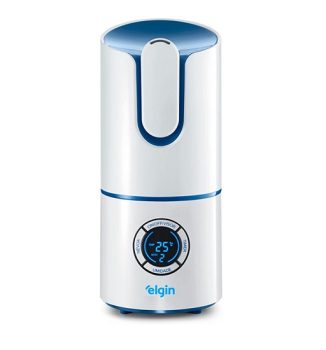 Umidificador de Ar Elgin Digital Inteligente, 2,5 Litros Branco e Azul Bivolt