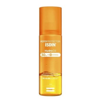ISDIN HydroOil FPS 30 – Protetor Solar e Bronzeador Corporal Bifásico, 200ml