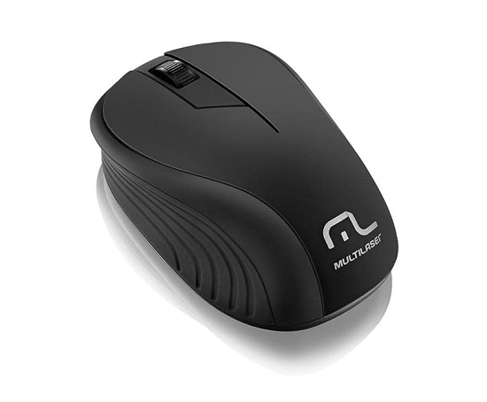 Mouse Multilaser Sem Fio 2.4 Ghz Preto Usb – Mo212