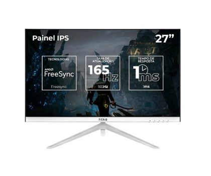 Monitor Gamer Pichau Centauri CR27W, Branco, 27 Pol, IPS, QHD, 1ms, 165Hz, FreeSync, HDMI/DP, PG-CTRW-WH01