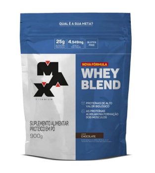Whey Blend (900G) – Sabor Chocolate, Max Titanium