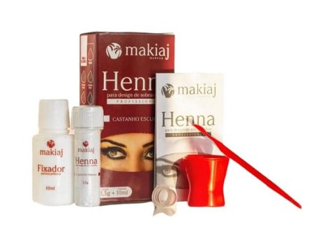 Henna Sobran Cast Escuro 1, 5G + Fix 10Ml, Makiaj