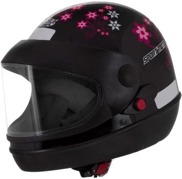 Capacete Moto Pro Tork Semi-automático For Girl Preto 58