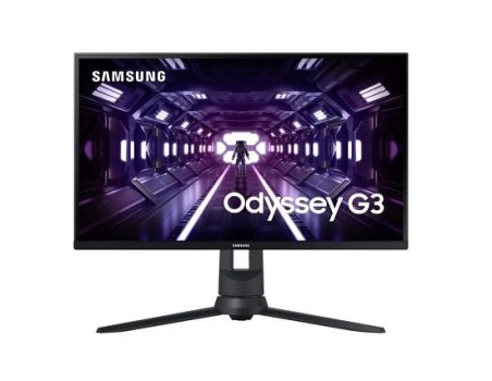 Monitor Gamer Samsung Odyssey 27″, FHD, 144 Hz, 1ms, com ajuste de altura, HDMI, DP, VGA, Freesync, Preto, Série G3