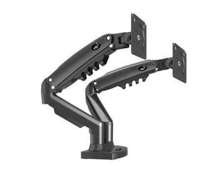 Suporte Articulado de Mesa com Pistão a Gás e Ajuste de Altura para 2 Monitores de 17” a 35” – F160N