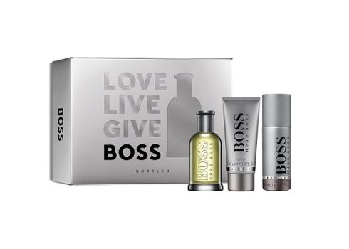 Kit Hugo Boss Bottled – Hugo Boss Bottled EDT 100ml + Shower Gel 100 ml + Desodorante Spray 150 ml