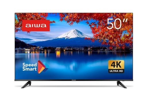SmartTV Aiwa 50” 4K, Borda Ultrafina, HDR10, Dolby Áudio – AWS-TV-50-BL-01 TV 50″ SMART – BORDA INFINITA AWS-TV-50-BL-01 BIVOLT