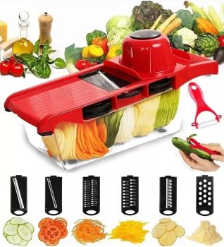 Ralador Fatiador Legumes Mandoline Slicer Multifuncional Aço Inox – original