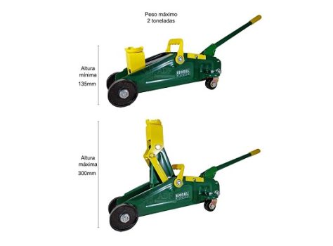 Macaco Hidráulico Tipo Jacaré de 2 Toneladas com Maleta-RIOSUL TOOLS-R07-0010