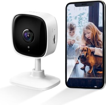 Câmera de segurança inteligente Wi-Fi, Full HD 1080p, Tapo C100, TP-Link, compatível com Alexa