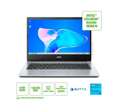 Notebook Acer A314-35-C393 Celeron 4500 4GB 128GB SSD Linux – PN NX.AWBAL.00C