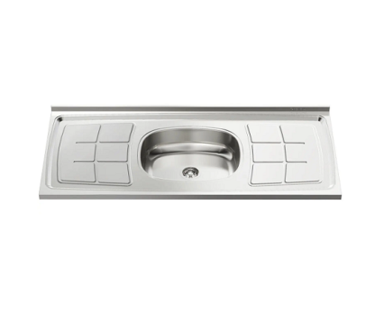 Pia de Cozinha Inox 120x52cm Ghel Plus