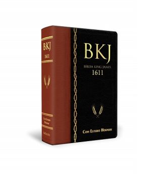 Bíblia King James 1611 de Estudo Holman – Marrom com Preta – 6° Edição – abril de 2022