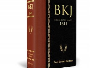 Bíblia King James 1611 de Estudo Holman – Marrom com Preta – 6° Edição – abril de 2022