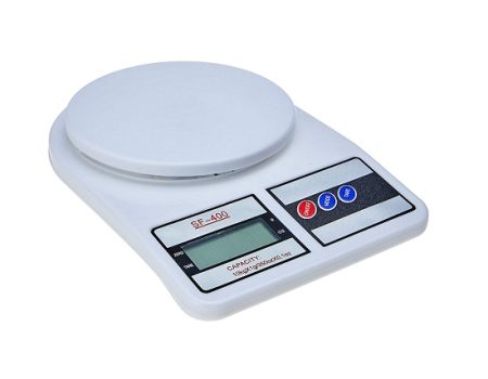 Balança Digital de Cozinha, SF-400, Até 10 kg, Escala 1 grama