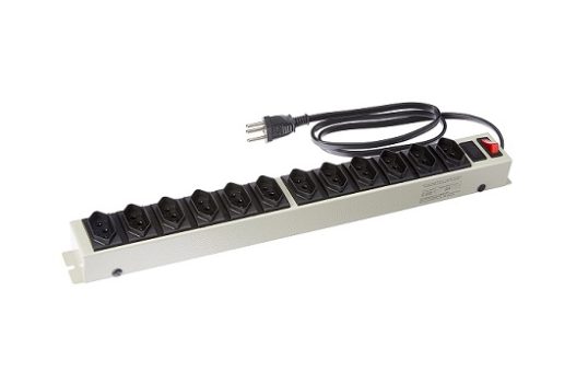 Filtro de Linha Power Line de 12 tomadas em Gabinete Metálico, Multicraft, PL12T