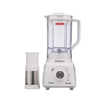 Liquidificador Turbo Power, Mondial, Branco/Cinza, 550W, 220V – L-99 WG