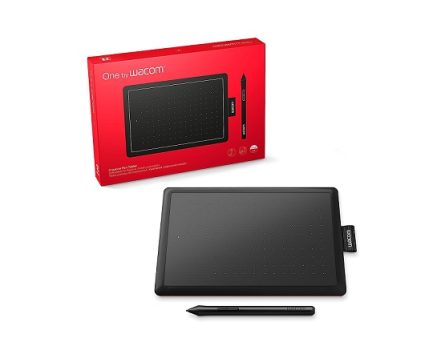 Wacom One CTL472 – Mesa Digitalizadora, Preto / Vermelho