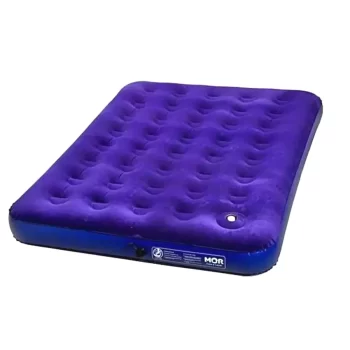 Colchão Inflável Casal Multiuso Bomba Embutida + Kit Reparo Acampamento Casa Viagem