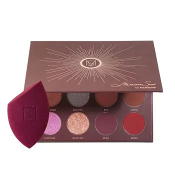Kit de Maquiagem Mariana Saad By Oceane  Paleta de Sombras 12 Shades Mariana + Esponja de Maquiagem