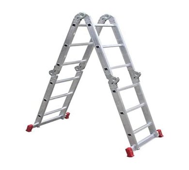 Escada Articulada Multifuncional 12 Degraus 13 Posições Alumínio – Botafogo Lar e Lazer