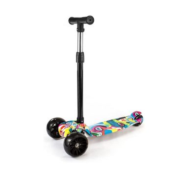 Patinete Infantil 3 Rodas Com Led Dobrável – Mega Compras
