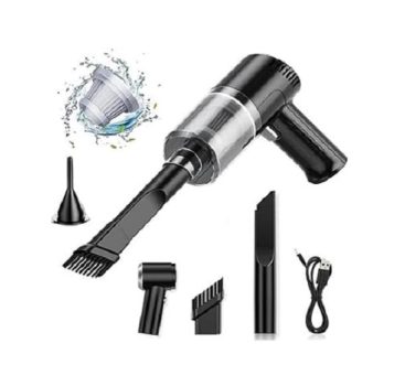 Mini Aspirador de Pó Soprador Portátil Sem Fio Sucção 3 em 1 USB Recarregável Bivolt 120w