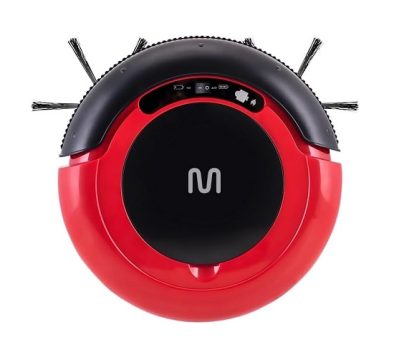 Aspirador de Pó Robô Mars Varre + Aspira + Passa Pano Bivolt com 30W e Bateria Recarregável, Vermelho/Preto Multilaser