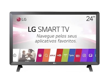 Smart TV LED 24′ Monitor LG 24TL520S, Wi-Fi, WebOS 3.5, DTV Machine Ready