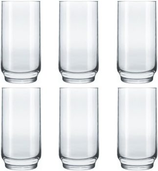 Jogo Copos Lights Long Drink 410ml 6 Peças Nadir