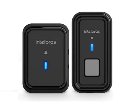 Campainha Sem Fio Com Bateria CIB 101 Preto Intelbras
