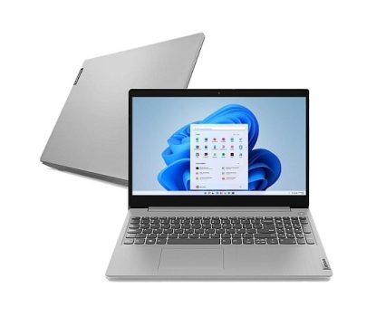 Notebook Lenovo IdeaPad 3i i7-1165G7 8GB 256GB SSD Placa de Vídeo Intel Iris Xe Windows 11 15.6″, Cinza, 82MD0008BR