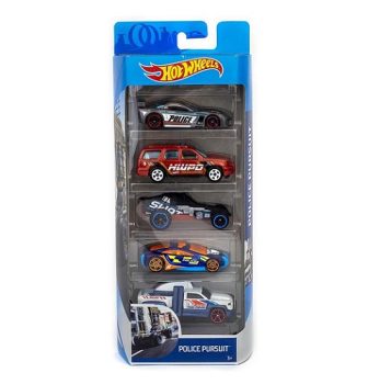 Pacote 5 Carros Sortidos, Hot Wheels, Mattel – não é possível escolher as cores