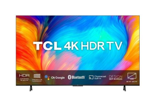 Smart TV LED 55′ 4K UHD TCL 55P635 – Google TV, Wifi