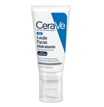CeraVe, Loção Hidratante para o rosto, com Ácido Hialurônico, Niacinamida, Textura ultra fluida, 52ml