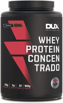 Whey Protein Concentrado Pote (900G) – Sabor Chocolate, Dux Nutrition
