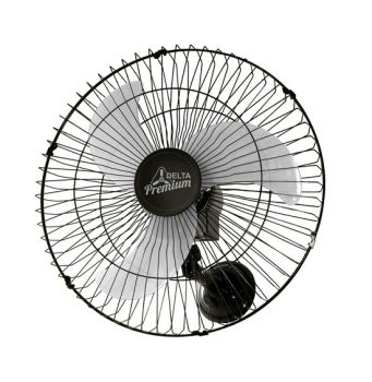 Venti-Delta Oscilante de Parede Premium 60 cm, Bivolt – Grande Aço, 736425, Preto