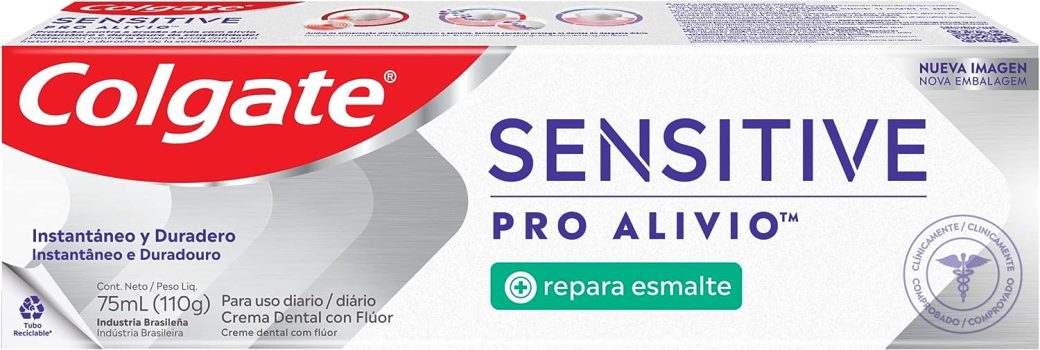 Creme Dental para Sensibilidade Colgate Sensitive Pro-Alívio Repara Esmalte 110g